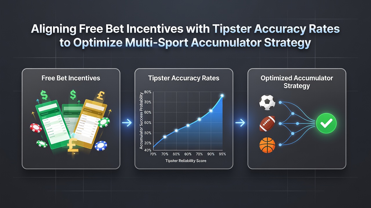 Chart illustrating accuracy-weighted free bet allocation across three-sport accumulator combinations