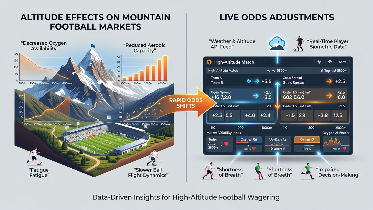 Close-up of a betting terminal displaying fluctuating live odds during a high-altitude football match